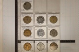 10-US COMMEMORATIVE 1 1/2'' MEDALS TOOL HALL OF