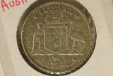 1943 AUSTRALIA SILVER 1 FLORIN .3364 OZ. ASW
