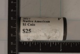 2017 NATIVE AMERICAN $25 ROLL OF BRILLIANT UNC