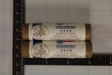 2 SOLID DATE 50 CENT COINS OF 2009-P & D LINCOLN