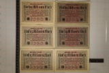 6-1924 GERMAN 50 MILLION MARK BILLS: 1 CRISP UNC