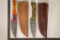 2-DAMASCUS STEEL HUNTING KNIVES: 7.75