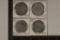 4-TERRITORY OF NEW GUINEA 1930'S HEAD TAX TOKENS