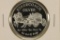 1 TROY OZ .999 FINE SILVER PF ROUND STAGECOACH