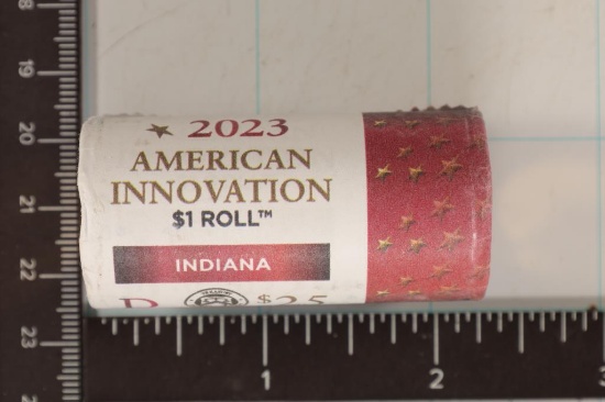 2023 $25 BU ROLL OF AMERICAN INNOVATION INDIANA