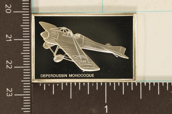 .60 TROY OZ. PF STERLING SILVER AIRPLANE THEMED