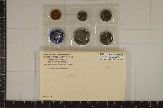 1965 US SPECIAL MINT SET WITH ENVELOPE