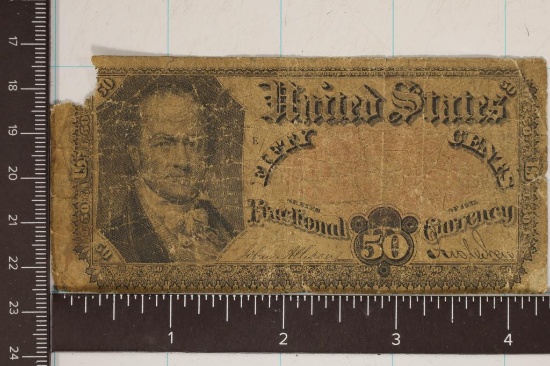 1875-FIFTY CENT US FRACTIONAL CURRENCY ONE