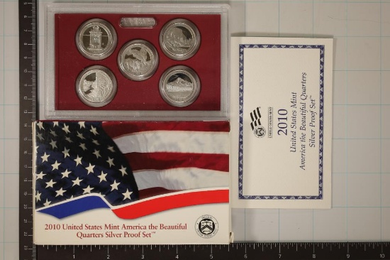 2010 SILVER US 50 STATE QUARTERS PROOF SET WITHBOX