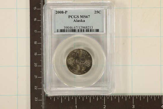 2008-P ALASKA QUARTER PCGS MS67