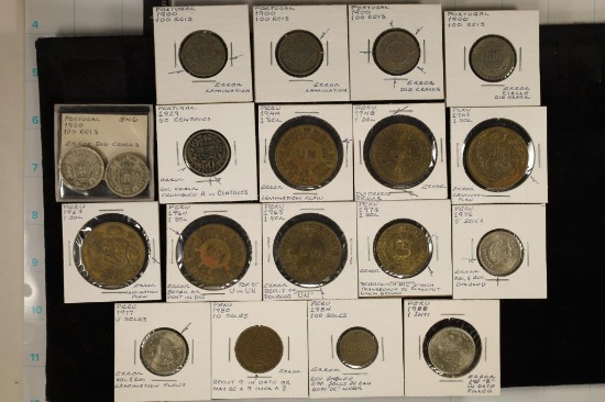 19 ERRORS FROM PORTUGAL & PERU: 6-1900 PORTUGAL