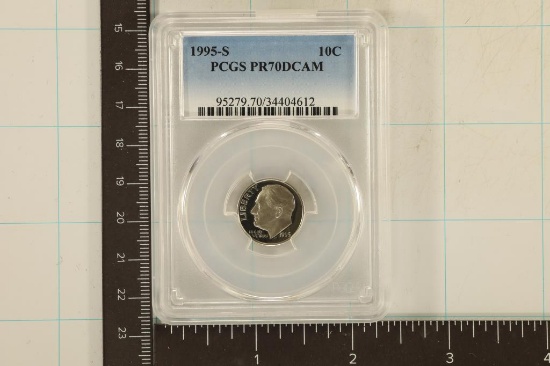 1995-S ROOSEVELT DIME PCGS PR70 DCAM