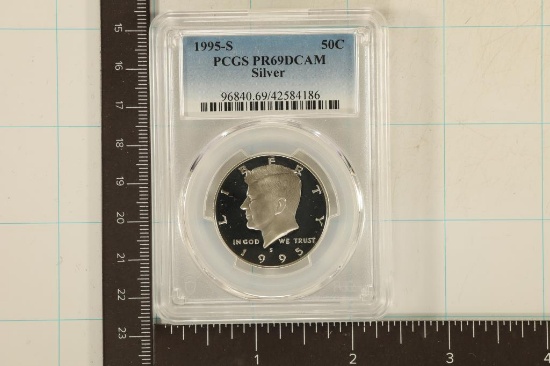 1995-S SILVER KENNEDY HALF DOLLAR PCGS PR69 DCAM
