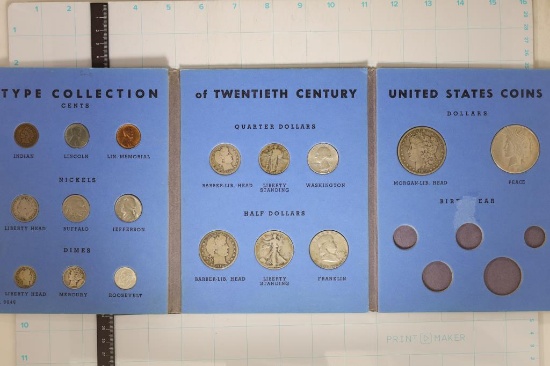 20TH CENTURY UNITED STATES COIN TYPE SET