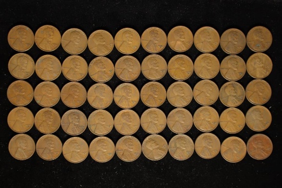 SOLID DATE 50 CENT ROLL OF 1932-D LINCOLN WHEAT