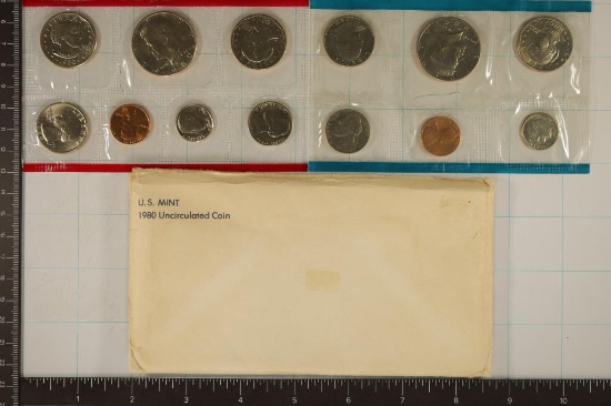 1980 US MINT SET (UNC) P/D/S (WITH ENVELOPE)