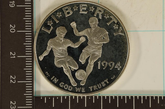 1994-S US PF SILVER DOLLAR OLYMPIC SOCCER