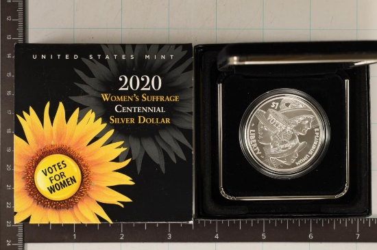 2020-P PROOF WOMENS SUFFERAG CENTENNIAL SILVER $