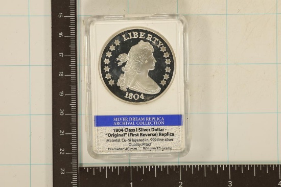 1804 CLASS I SILVER DOLLAR "ORIGINAL" REPLICA