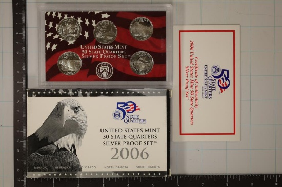 2006 SILVER US 50 STATE QUARTERS PROOF SET