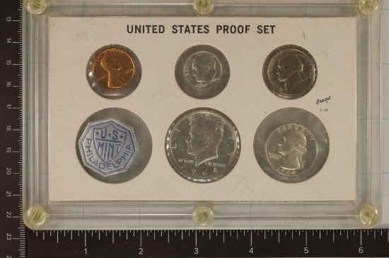 1964 US SILVER PROOF SET IN CAPITAL PLASTICS CASE