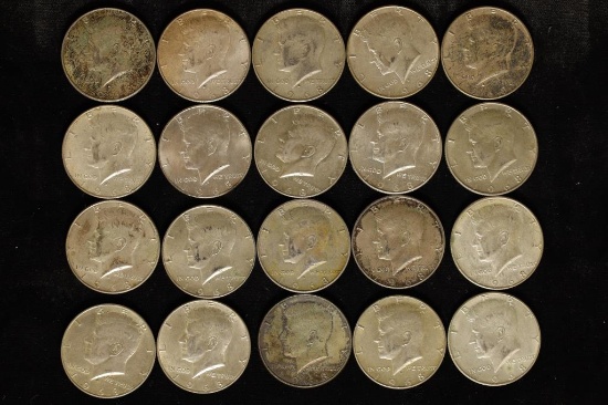 20-1968-D 40% SILVER JOHN F. KENNEDY HALVES