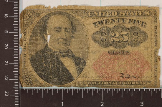 1874 25 CENT US FRACTIONAL CURRENCY TOUGHER