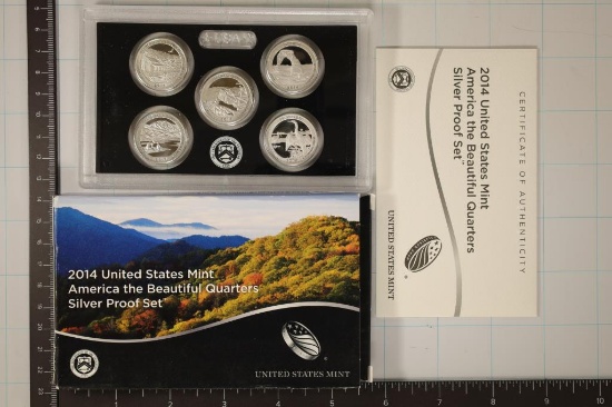 2014 SILVER US 50 STATE QUARTERS PROOF SET WITHBOX