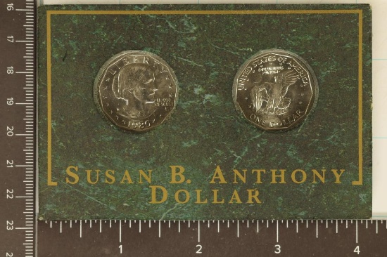 2-1980-P SBA DOLLAR SET IN HARD PLASTIC CAPSULES