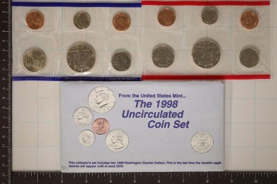 1998 US MINT SET (UNC) P/D (WITH ENVELOPE)