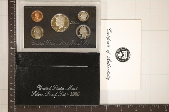 1996 US SILVER PROOF SET (WITH BOX) AND