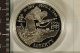 1993-W US SILVER 50TH ANNIVERSARY OF WWII DOLLAR