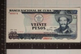 1991 CUBA 20 PESO CU BILL 