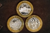 3-CASINO $10 SILVER TOKENS (PF LIKE) RENO TAHOE
