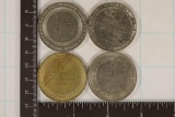 4-$1 METAL CASINO GAMING TOKENS: PARIS,