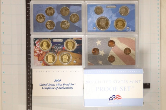 2009 US PROOF SET (WITH BOX) 18 PIECES WITH BOX
