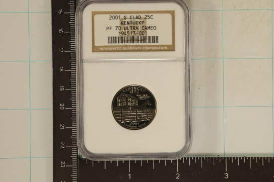 2001-S KENTUCKY QUARTER NGC PF70 ULTRA CAMEO