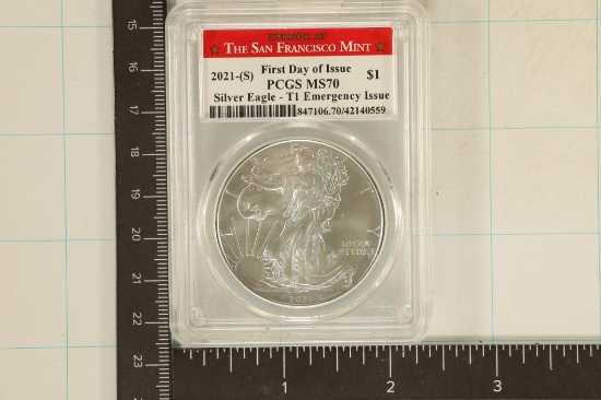 2021-S AMERICAN SILVER EAGLE EMERGENCY ISSUE PCGS