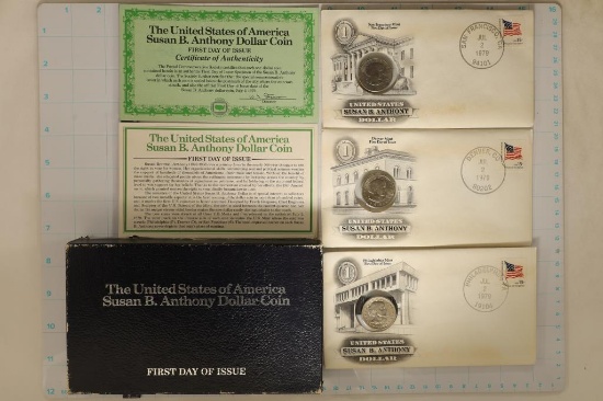 NICE FIRST DAY COVER P/D/S SBA DOLLAR SET IN BOX