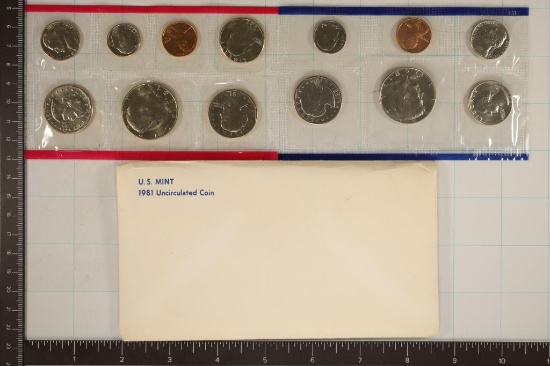 1981 US MINT SET (UNC) P/D/S (WITH ENVELOPE)