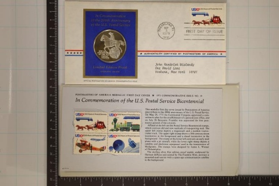 APPROX. 1 OZ. STERLING SILVER POSTMASTERS OF