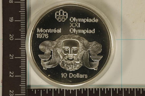 1974 CANADA UNC SILVER MONTREAL OLYMPIC COIN