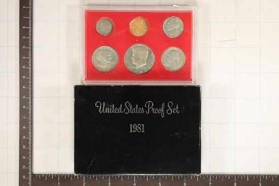 1981 US PROOF SET (WITH BOX)