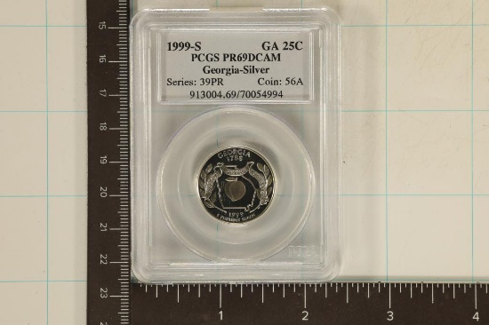 1999-S SILVER GEORGIA QUARTER PCGS PR69 DCAM
