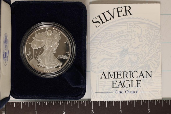2003-W PROOF AMERICAN SILVER EAGLE WITH CERT. AND