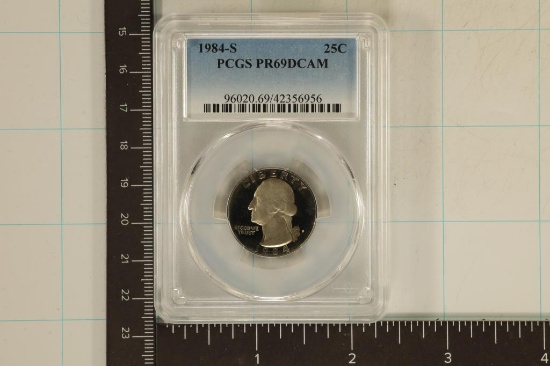 1984-S WASHINGTON QUARTER PCGS PR69 DCAM