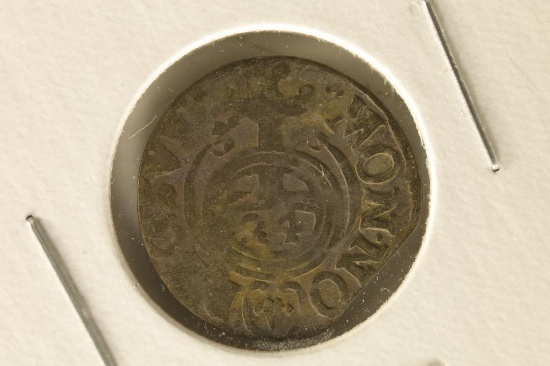 1600'S HAND HAMMERED POLAND SILVER 1/24 TALER