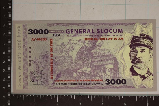 QUEEN MAUD'S LAND BANK DISASTER SERIES BILL:
