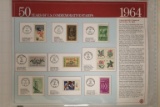6-50 YEARS OF COMMEMORATIVE US STAMP CARDS: 1964,