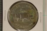 1979 CANADA SILVER GRIFFON DOLLAR .3750 OZ. ASW